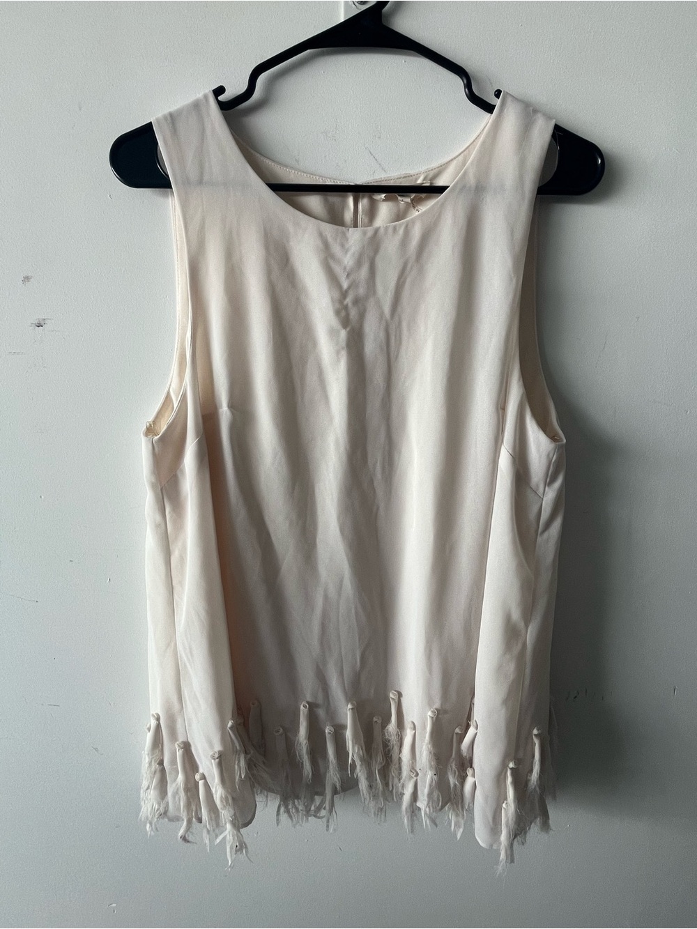 Anthropologie Entro Tassel Fringe Blouse